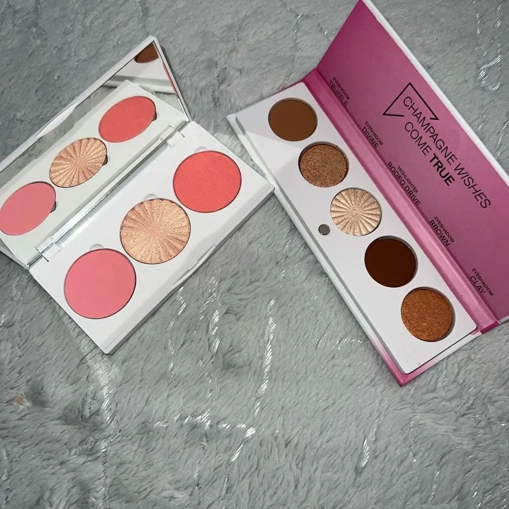 Ofra blush and eyeshadow Midi palette sitting pretty and Signature palette luxe